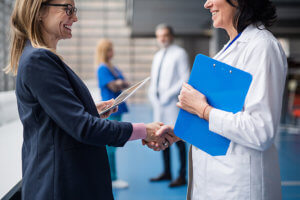 How can recruitment specialists help in staffing needs of healthcare organizations