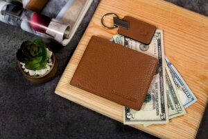 Photo of a wallet and some cash